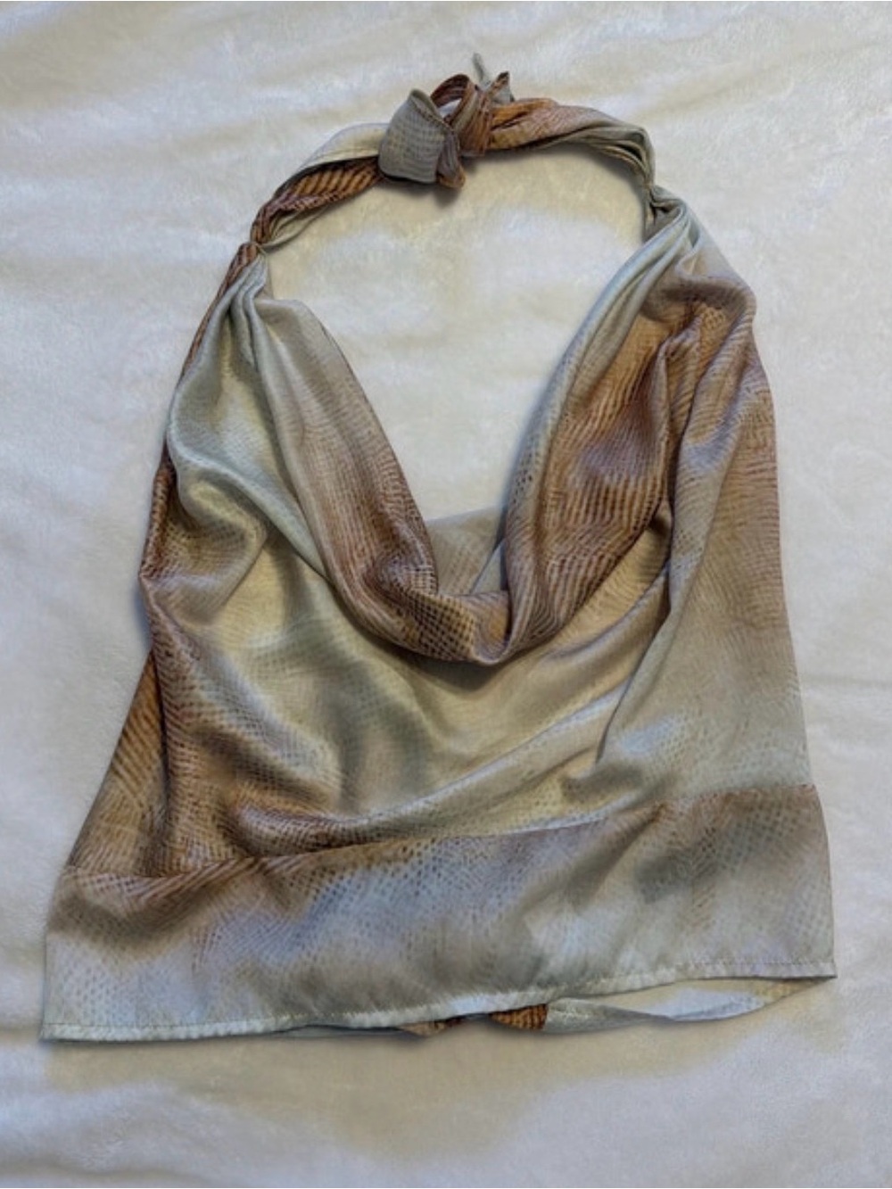 Lioness Women’s Neutral Gradient Halter Scarf Top
